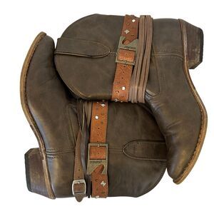 Durango Crush Dark Brown Cowboy Western Buckle Boot Size 7.5 Cowgirl Festival